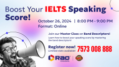 IELTS Speaking Masterclass - Rao Consultants