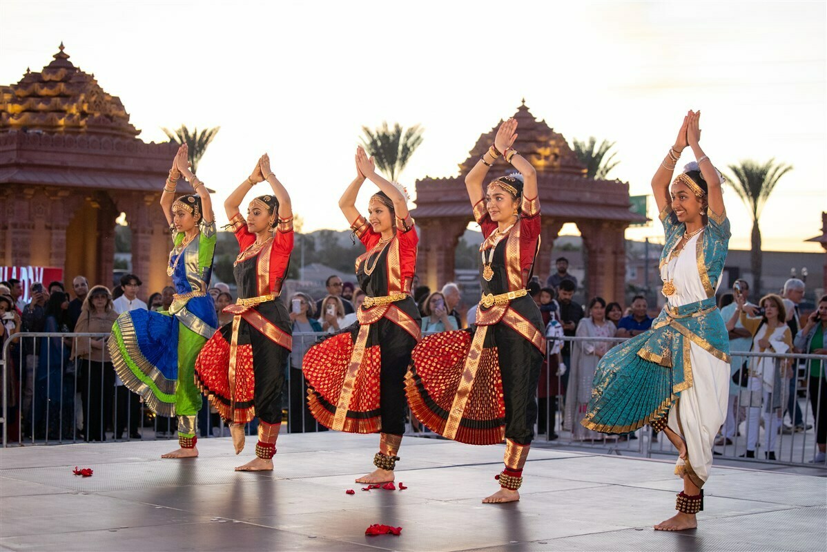 Diwali Lights at the BAPS Temple, Chino Hills, California, United States