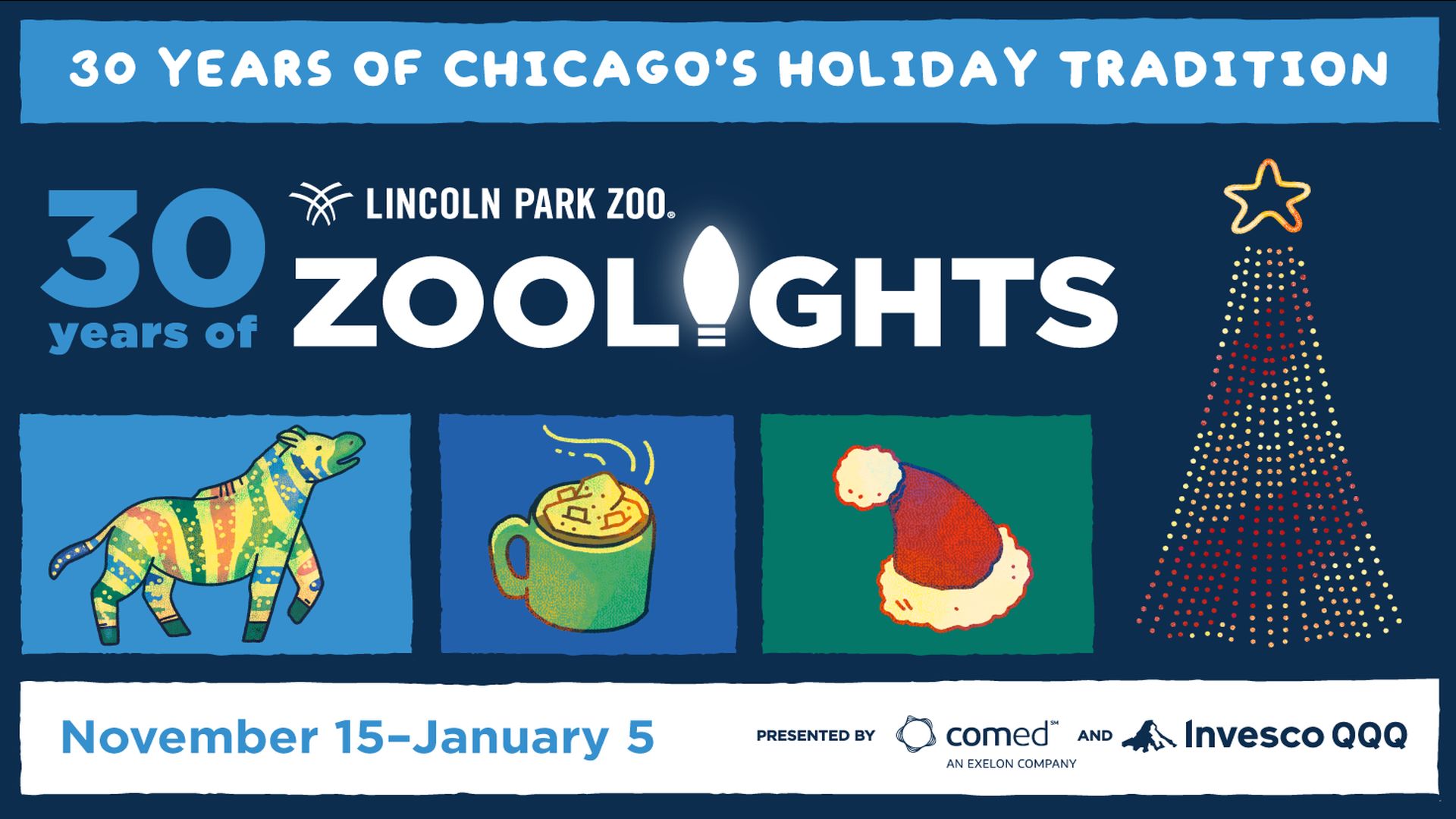ZooLights Presented by ComEd and Invesco QQQ, Chicago, Illinois, United States