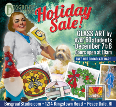 Student Stained Glass Art Sale and Hot Chocolate Happening