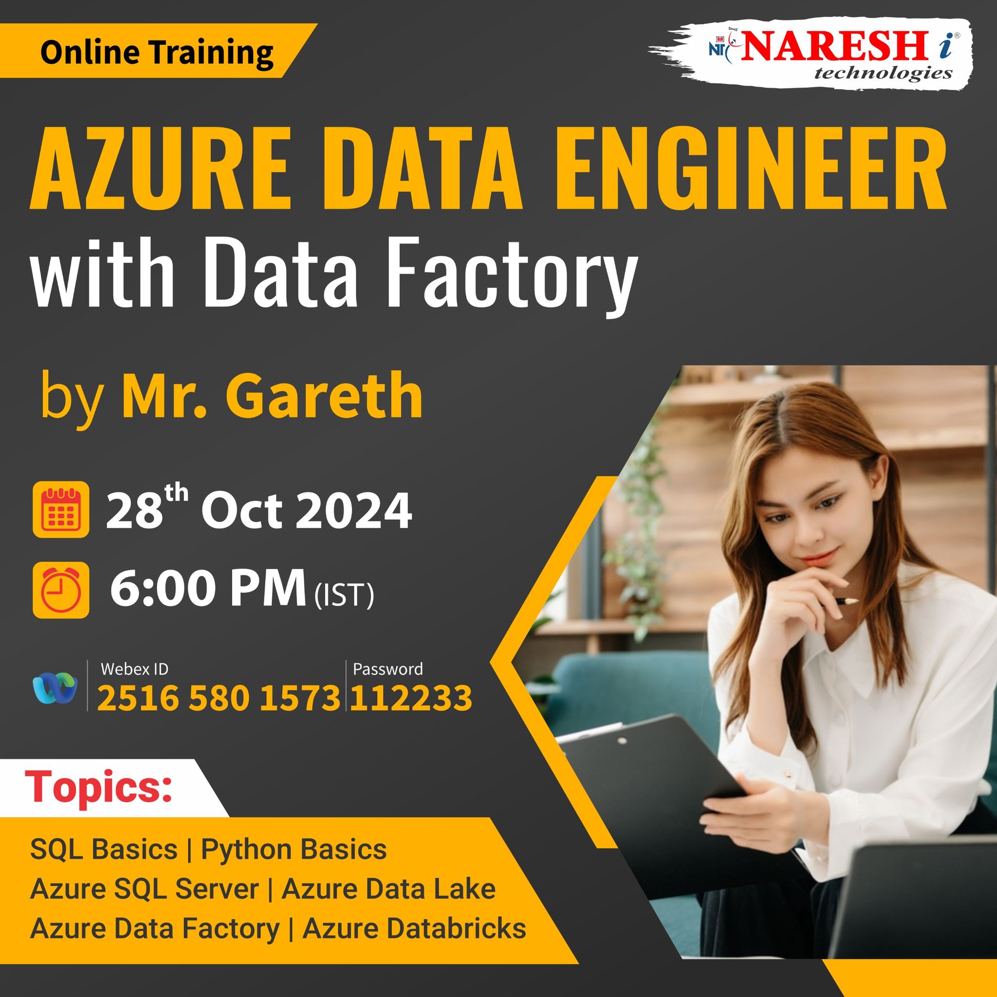 Free Online Demo Azure Data Engineer with Data Factory Training, Hyderabad, Telangana, India