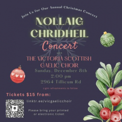 A Christmas Concert with the Victoria Scottish Gaelic Choir