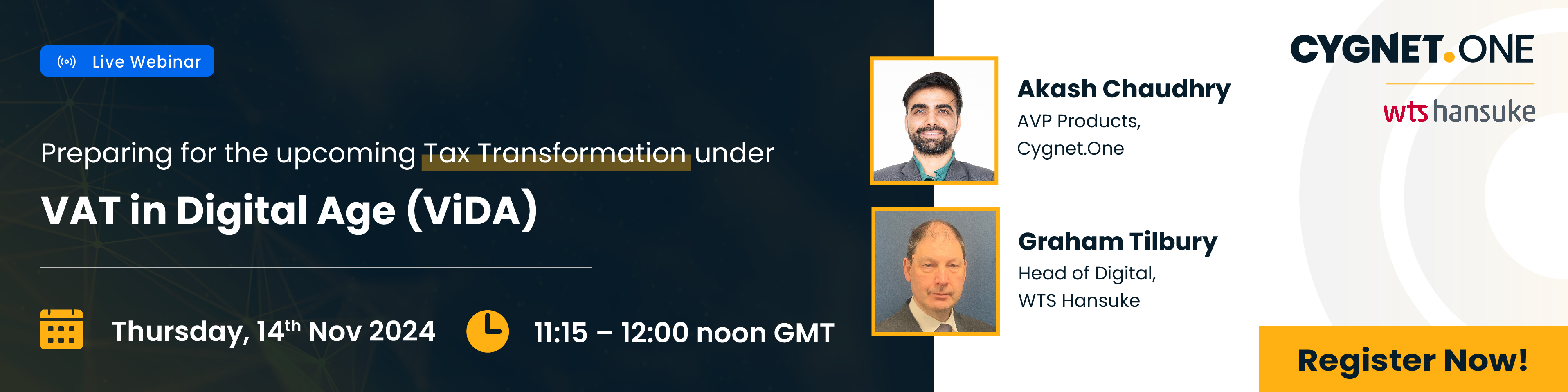 Preparing for the upcoming Tax Transformation under VAT in Digital Age (ViDA), Online Event