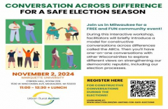 Conversation Across Difference for a Safe Election Season