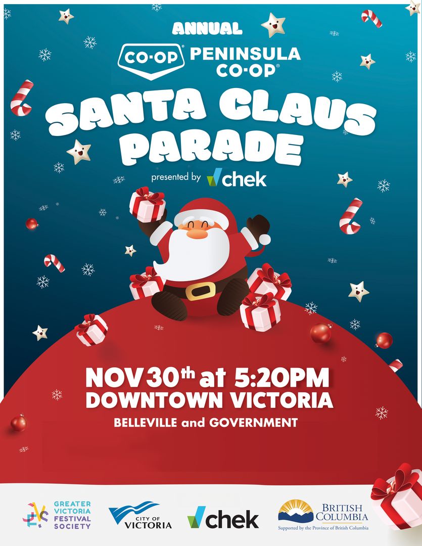 42nd Peninsula Co-op Santa Claus Parade presented by Chek, Victoria, British Columbia, Canada