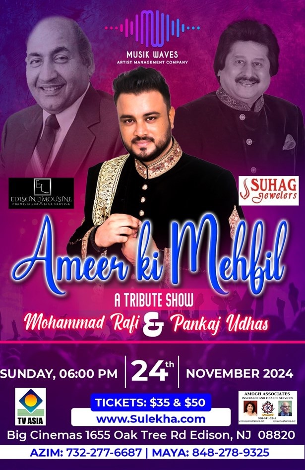 Ameer Ki Mehfil (Tribute to Mohammad Rafi & Pankaj Udhas), Edison, New Jersey, United States