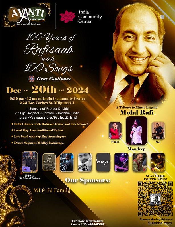 Celebrating Rafisaab's 100th with 100 songs, Milpitas, California, United States