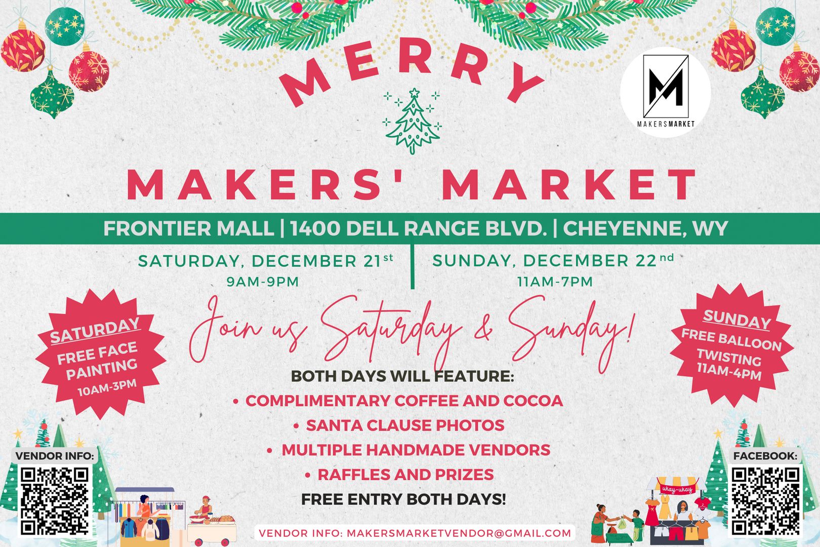 Merry Makers Market - December 21st and December 22nd, Cheyenne, Wyoming, United States