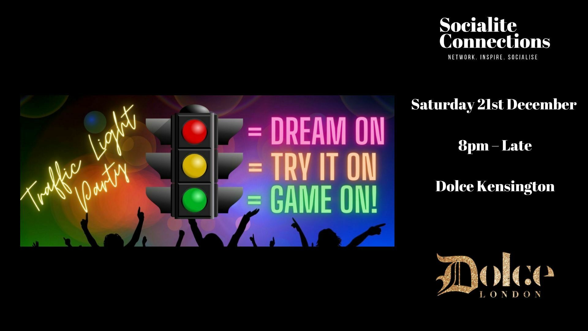 BIG SINGLES Traffic Light Party at Dolce Kensingon (All Ages Welcome), London, England, United Kingdom