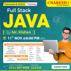 our Core Java & Full Stack Java Training In NareshIT