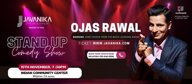 Ojas Rawal Stand Up Comedy Show, Milpitas, California, United States