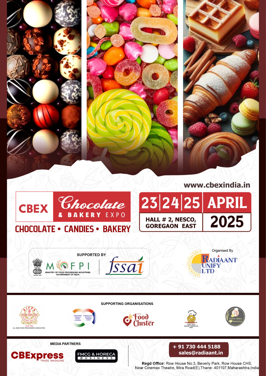 CHOCOLATE & BAKERY EXPO (CBEX), Mumbai, Maharashtra, India