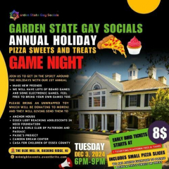 1st Annual Gay Guys Holiday Pizza Sweets and Treats (Game Night)