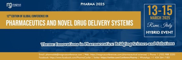 12th Edition of Global Conference on Pharmaceutics and Novel Drug Delivery Systems, Roma RM, Italy, Italy