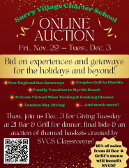 Surry Village Charter School Auction