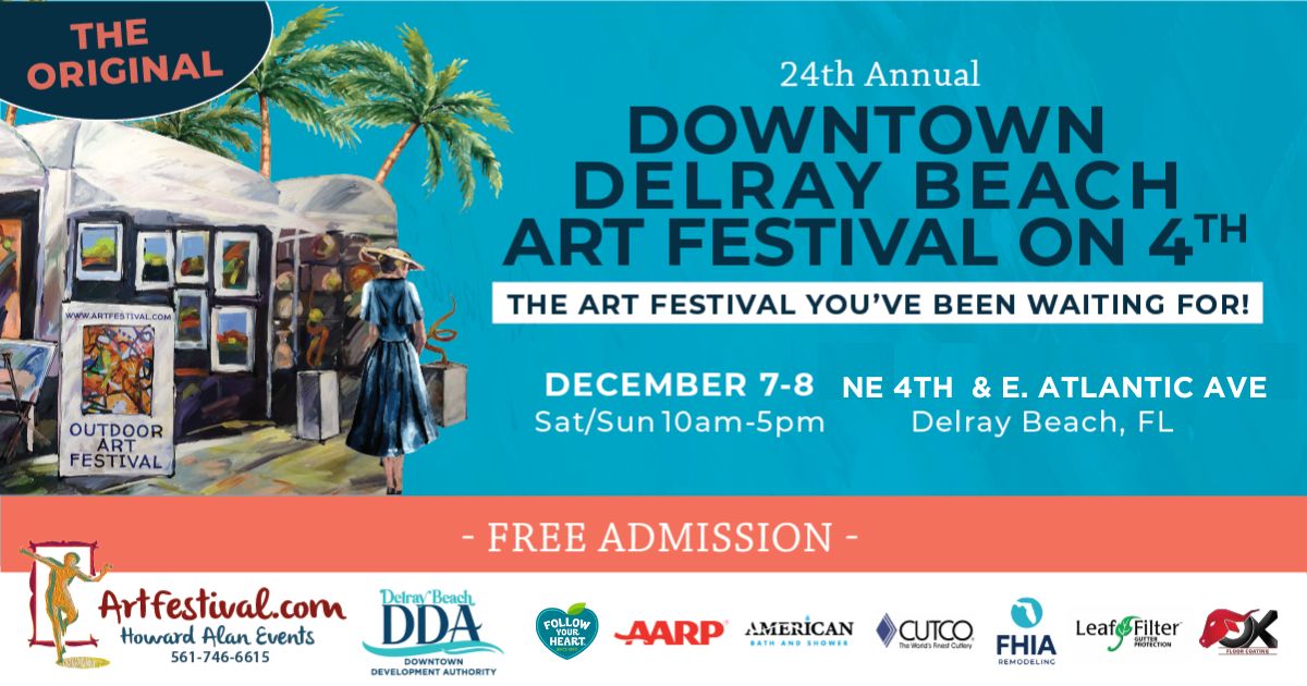 24th Annual Downtown Delray Beach Art Festival on 4th, Delray Beach, Florida, United States