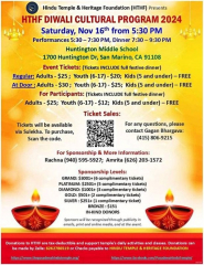 HTHF Diwali Cultural Program 2024