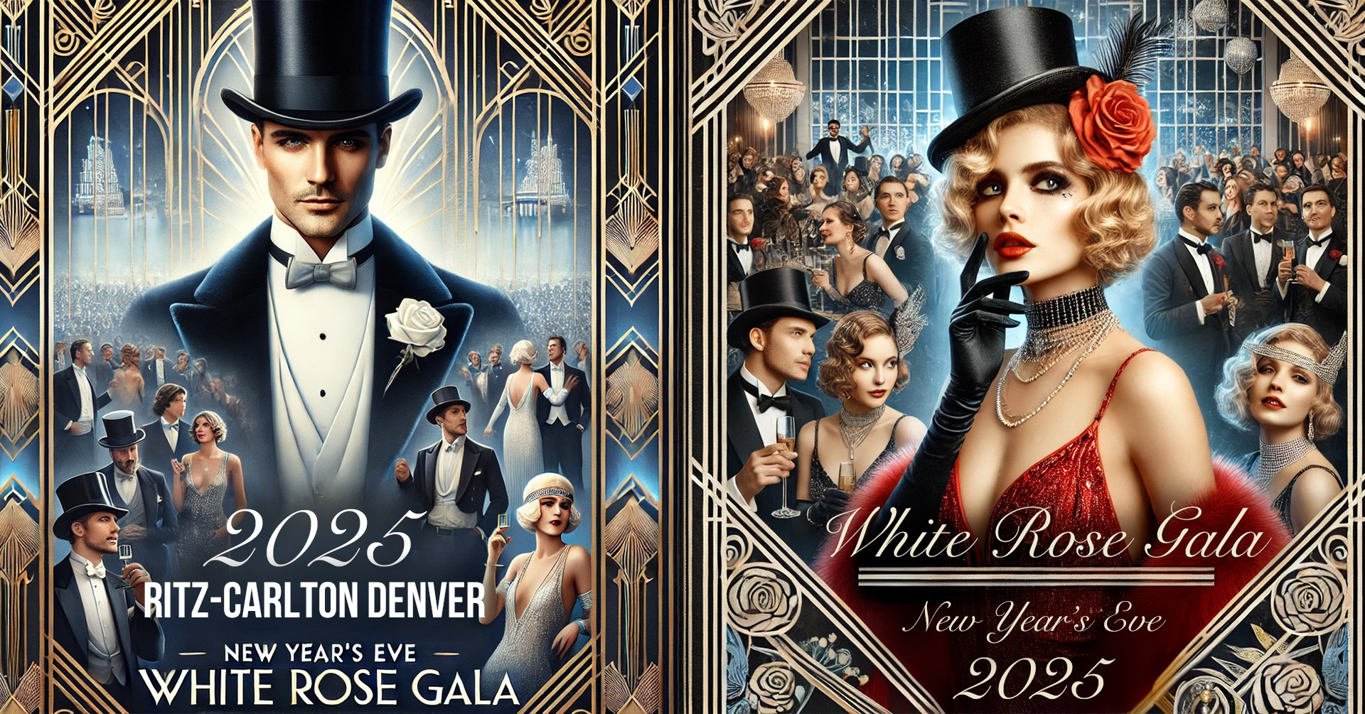 Denver New Years Eve - Gatsby's White Rose Gala 2024 - 2025, Denver, Colorado, United States