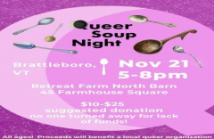 Queer Soup Night Hosted by the Queer Council of Brattleboro