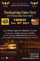 THANKSGIVING CRUISE PARTY IN BAY AREA, ALAMEDA, CA