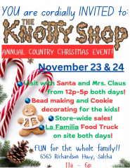 The Knotty Shop's Annual Country Christmas Event
