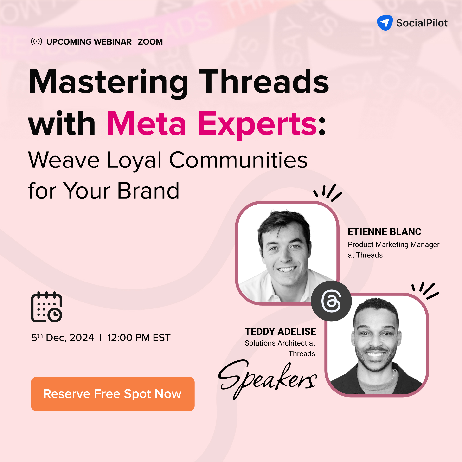 Mastering Threads With Meta Experts: Weave Loyal Communities For Your Brand, Online Event