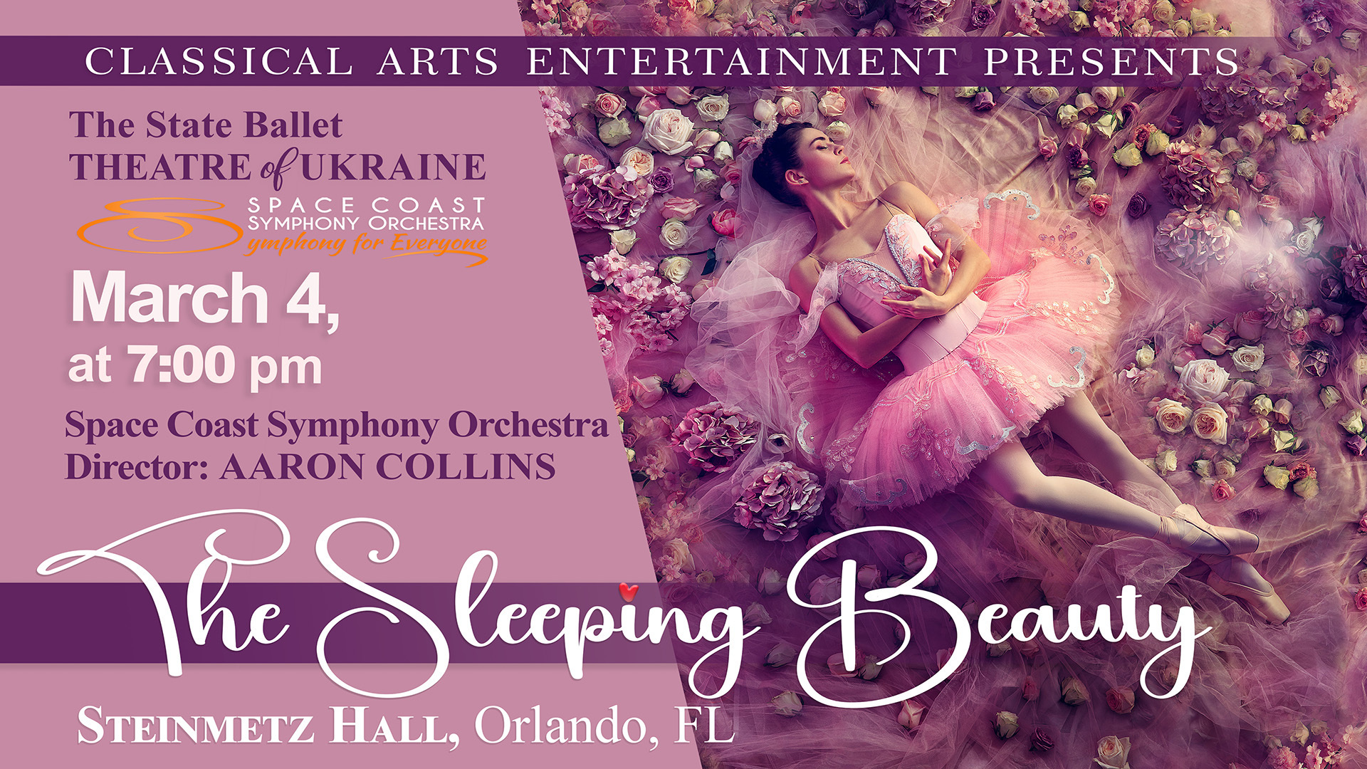 The Sleeping Beauty: State Ballet Theatre of Ukraine with Live Orchestra in Orlando, FL!, Orlando, Florida, United States