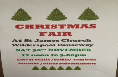 St James, Latchford  Christmas fair