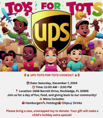 UPS Toys For Tots Cookout