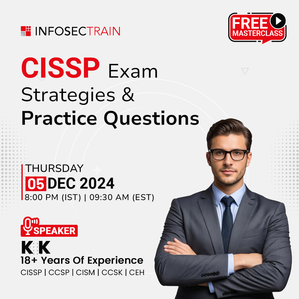 Free Masterclass on CISSP: Exam Strategies and Practice Questions, Online Event