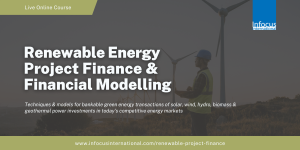 Renewable Energy Project Finance & Financial Modelling, Online Event
