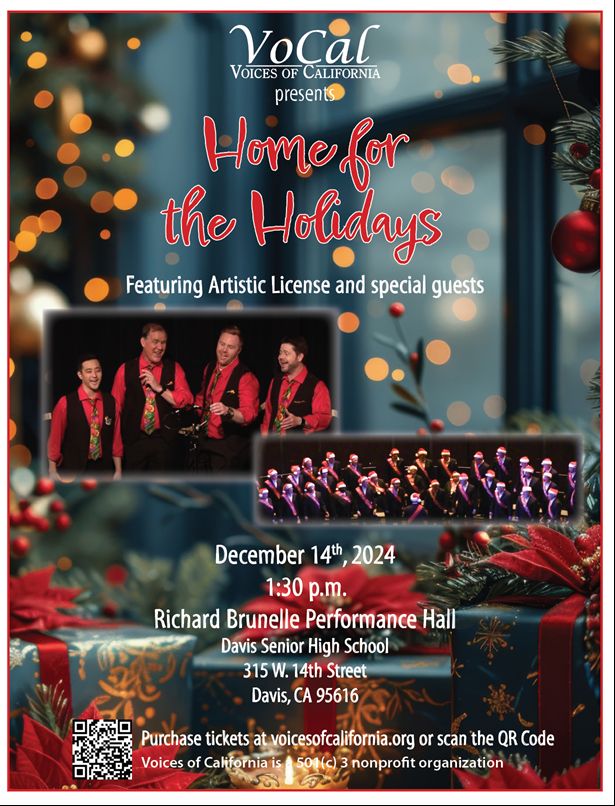 Voices of California - Home for the Holidays - Saturday December 14, 2024, Davis, California, United States