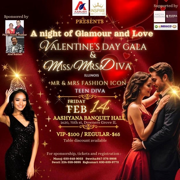 A NIGHT OF GLAMOUR AND LOVE VALENTINE'S DAY GALA, DeKalb, Illinois, United States