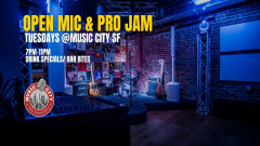 Music City Open Mic and Pro Jam @Music City SF
