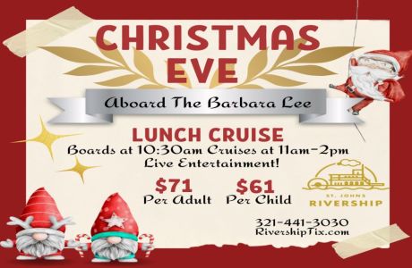 St Johns Rivership: Christmas Eve Lunch Cruise in Sanford, FL, Sanford, Florida, United States