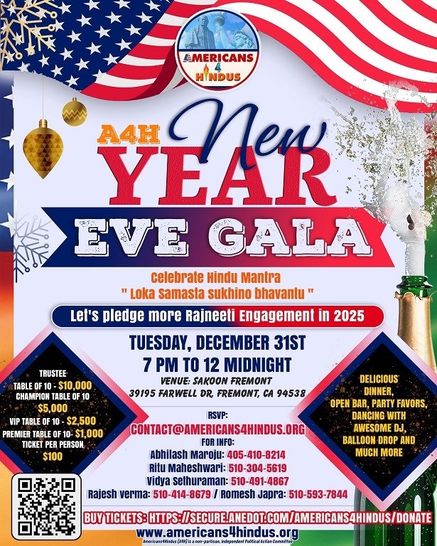 A4H New Year Eve Gala 2025, Fremont, California, United States