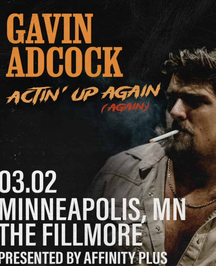 Gavin Adcock at Fillmore Minneapolis, Minneapolis, Minnesota, United States