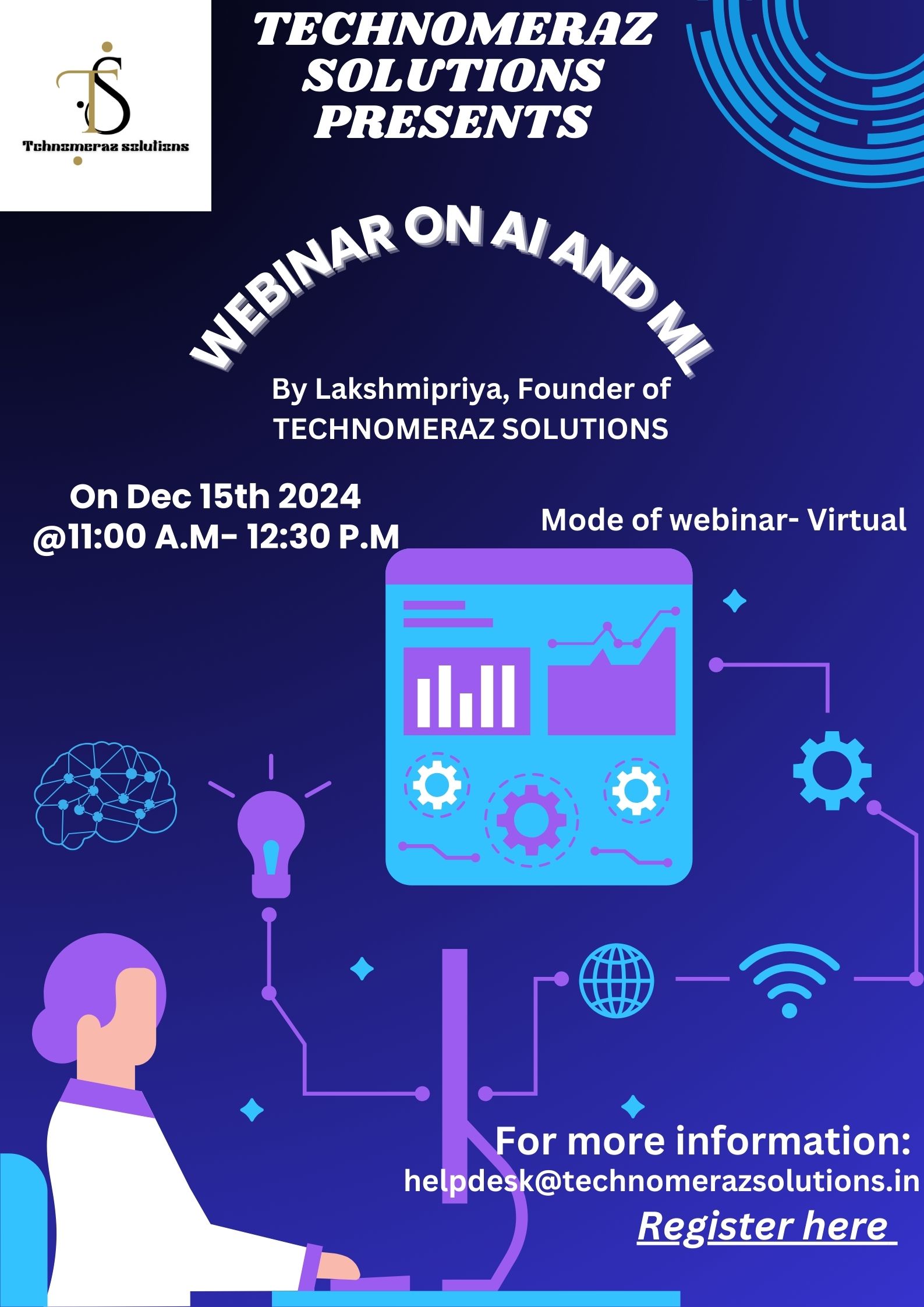 webinar on AI and ML, Online Event