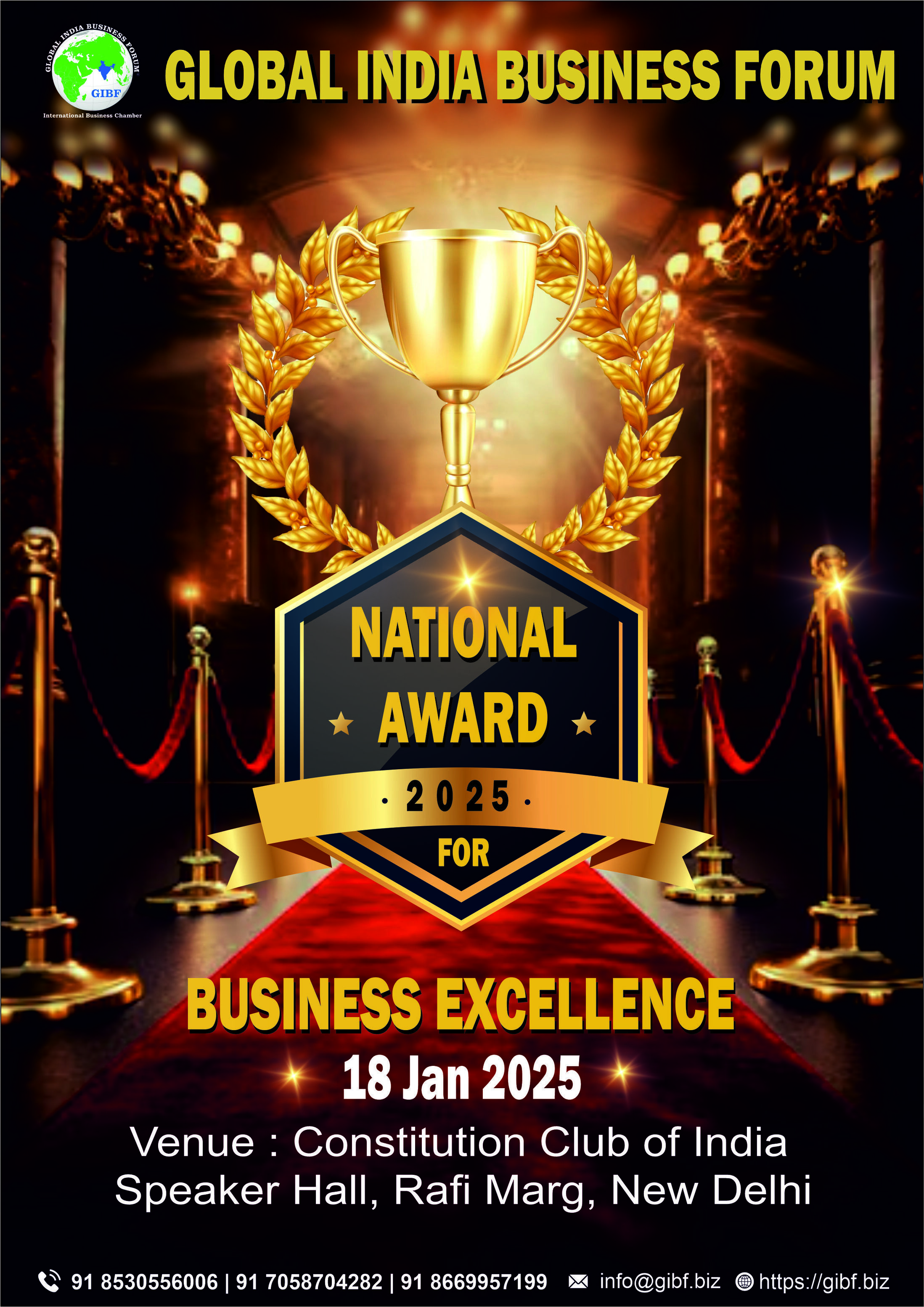 NATIONAL AWARD FOR BUSINESS EXCELLENCE 2025, Pune, Maharashtra, India