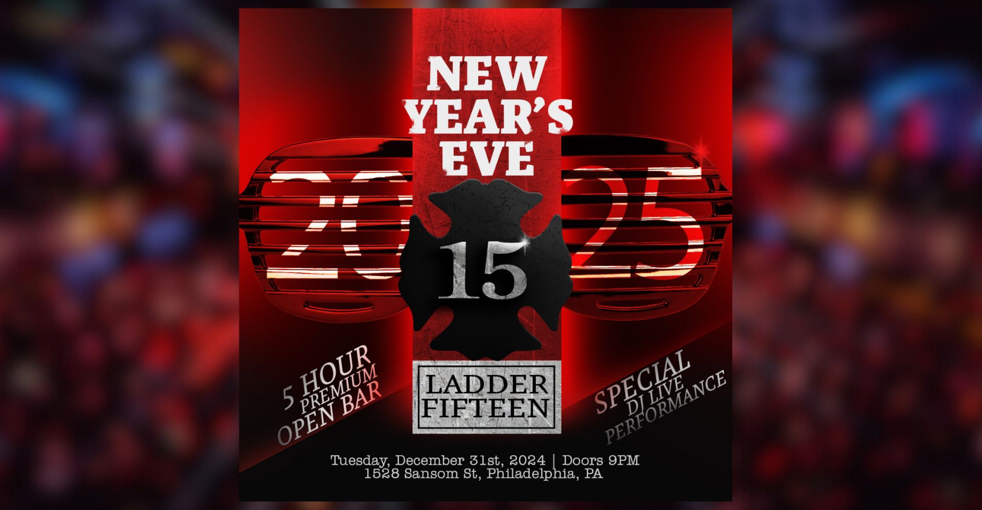 Ladder 15 NYE 2025, Philadelphia, Pennsylvania, United States