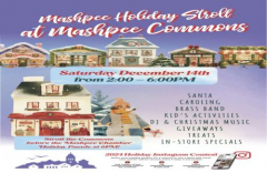 Mashpee Holiday Stroll on Saturday December 14th at Mashpee Commons