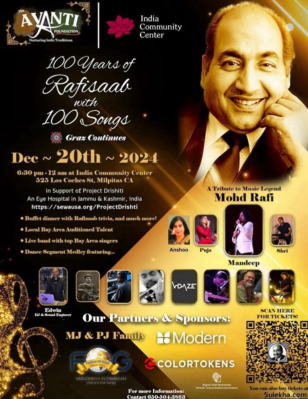 Celebrating Rafisaab's 100th with 100 songs, Milpitas, California, United States