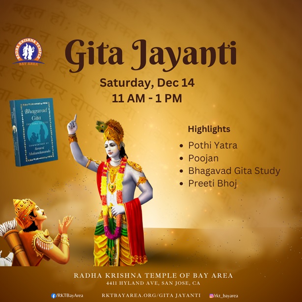 Gita Jayanti - Radha Krishna Temple of Bay Area, San Jose, California, United States
