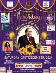 THE GOLDEN VOICE OF LEGENDARY SINGER MOHAMMAD RAFI SAHAB 100TH BIRTHDAY