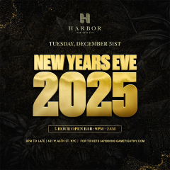 HARBOR NYC NEW YEARS EVE PARTY 2025