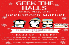 Geeksboro Market-Geek the Halls: Shop, Play, Gift!