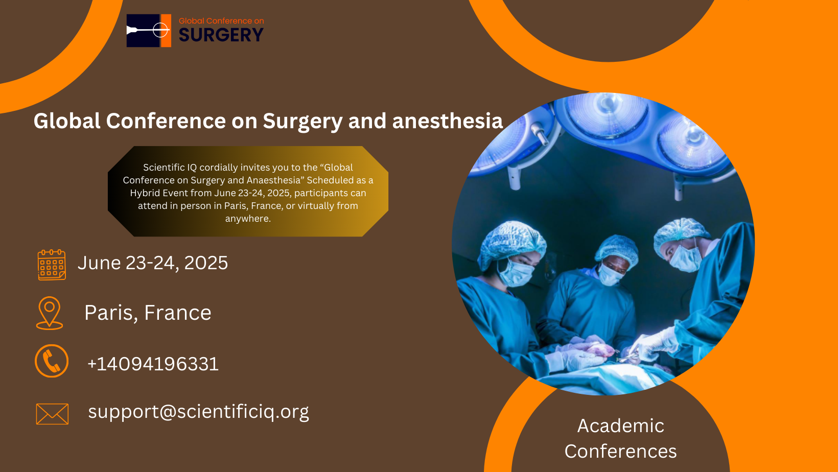 Global Conference on Surgery and anesthesia, Paris, France,Paris,France