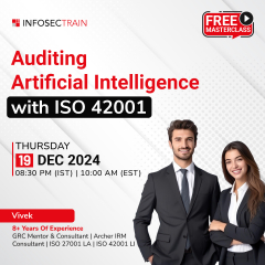 Free Masterclass on Auditing Artificial Intelligence with ISO 42001