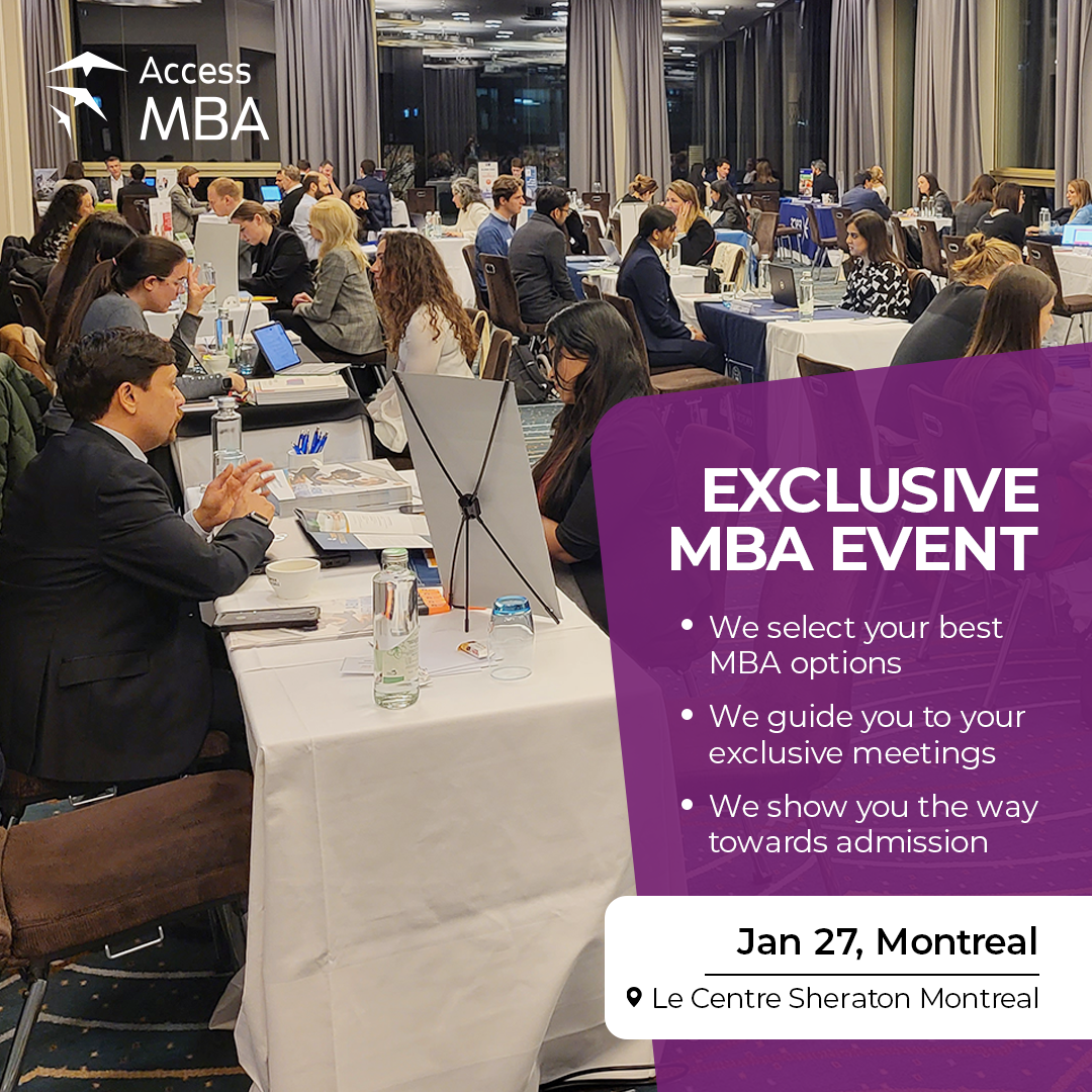 Access MBA in-person event January 27 in Montreal, Montreal, Canada