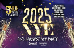 New Years Eve in Atlantic City at The Showboat Hotel